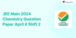 JEE Main 2024 question paper pdf with solutions- Download April 4 Shift 2 Chemistry Question Paper pdf